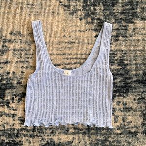 NWT Pacsun Ribbed Light Blue Tank